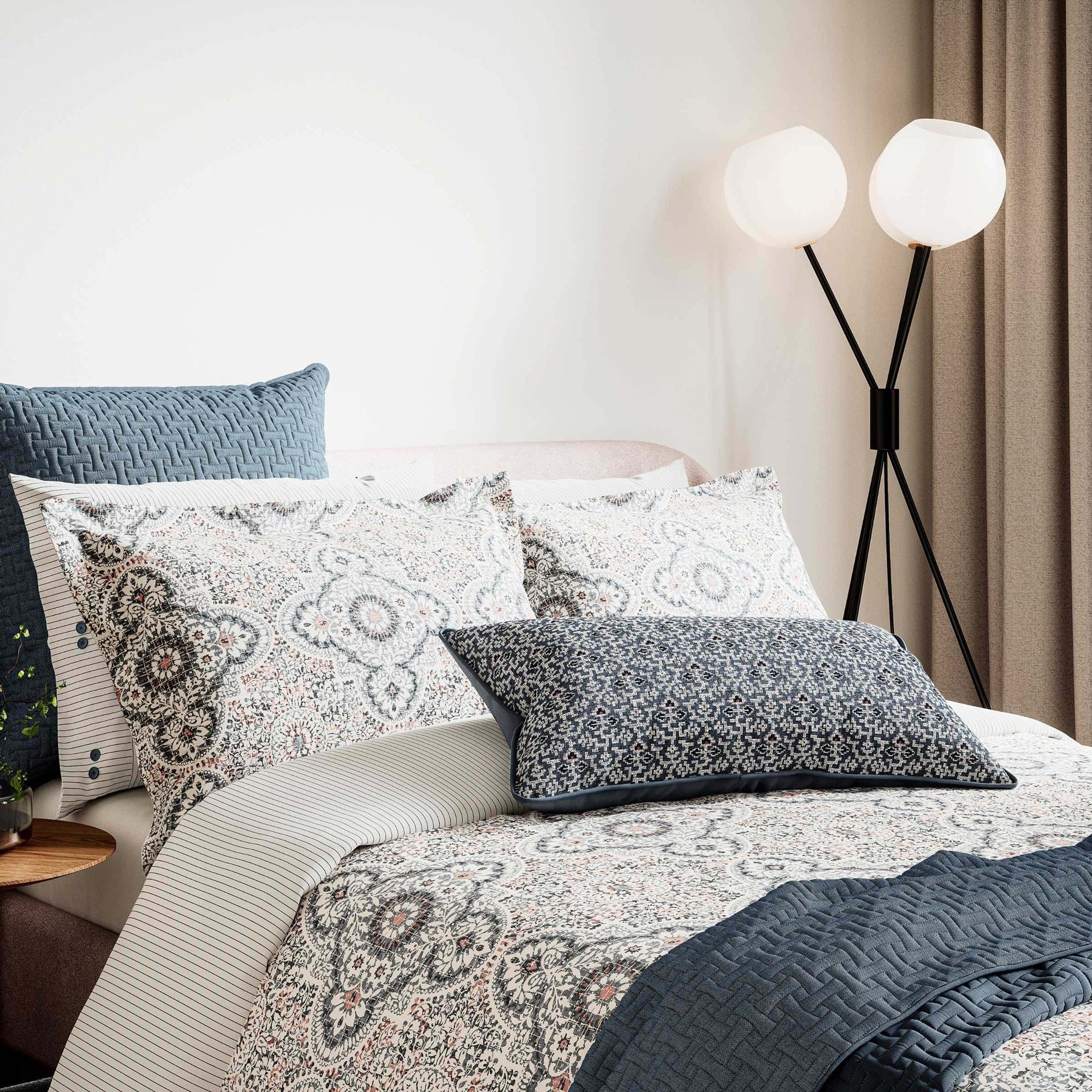 Nena Duvet Cover Set in Denim