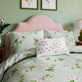 Oleander Filled Cushion in Aqua