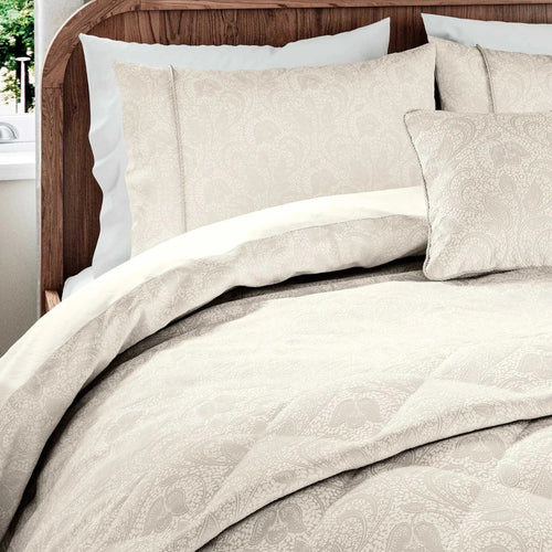 Bedeck of Belfast "Ashleigh" Duvet Cover and Oxford Pillowcase in Cashmere