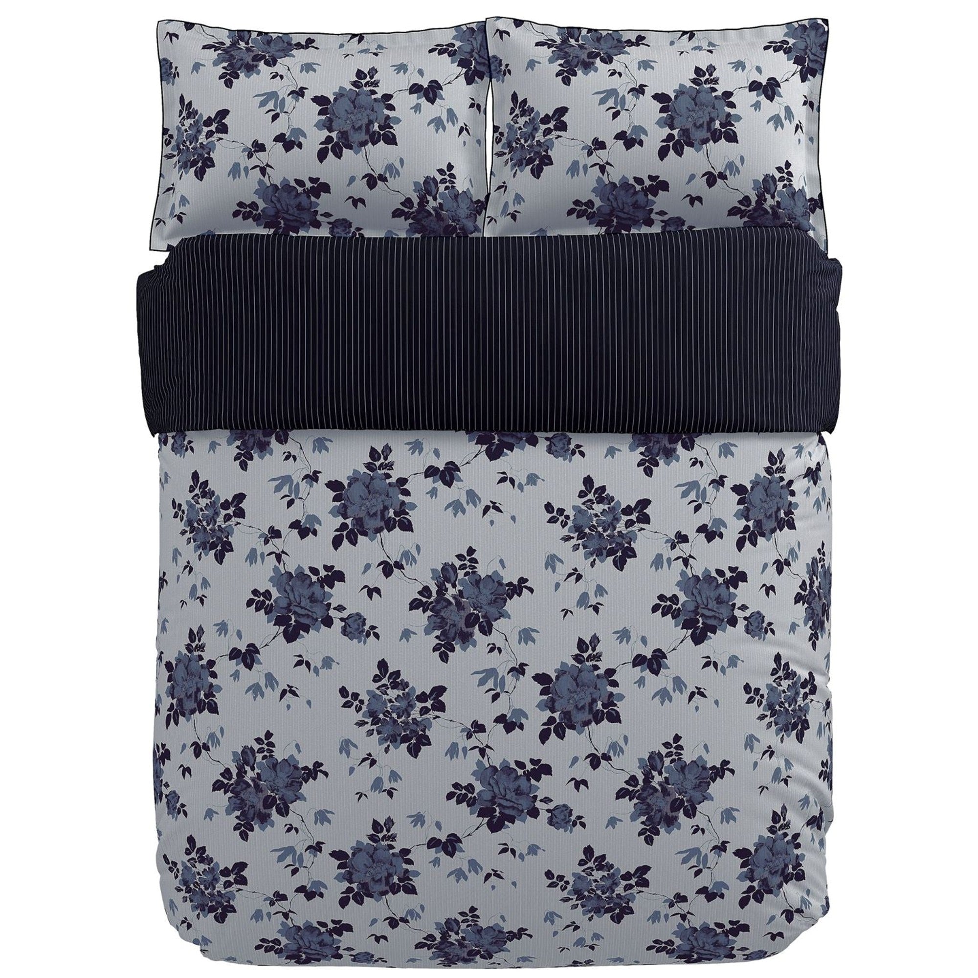 Freya Duvet Cover Set in Indigo
