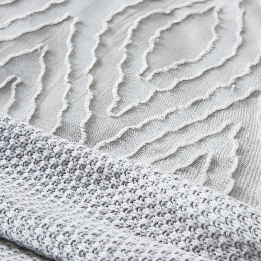 Bedeck of Belfast "Gia" Duvet Cover and Oxford Pillowcase in Silver