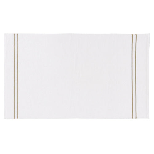 Bedeck of Belfast "Murano" Bath Towels in White/Truffle