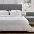 Bedeck of Belfast "Olenna" Duvet Cover Set in Charcoal/White