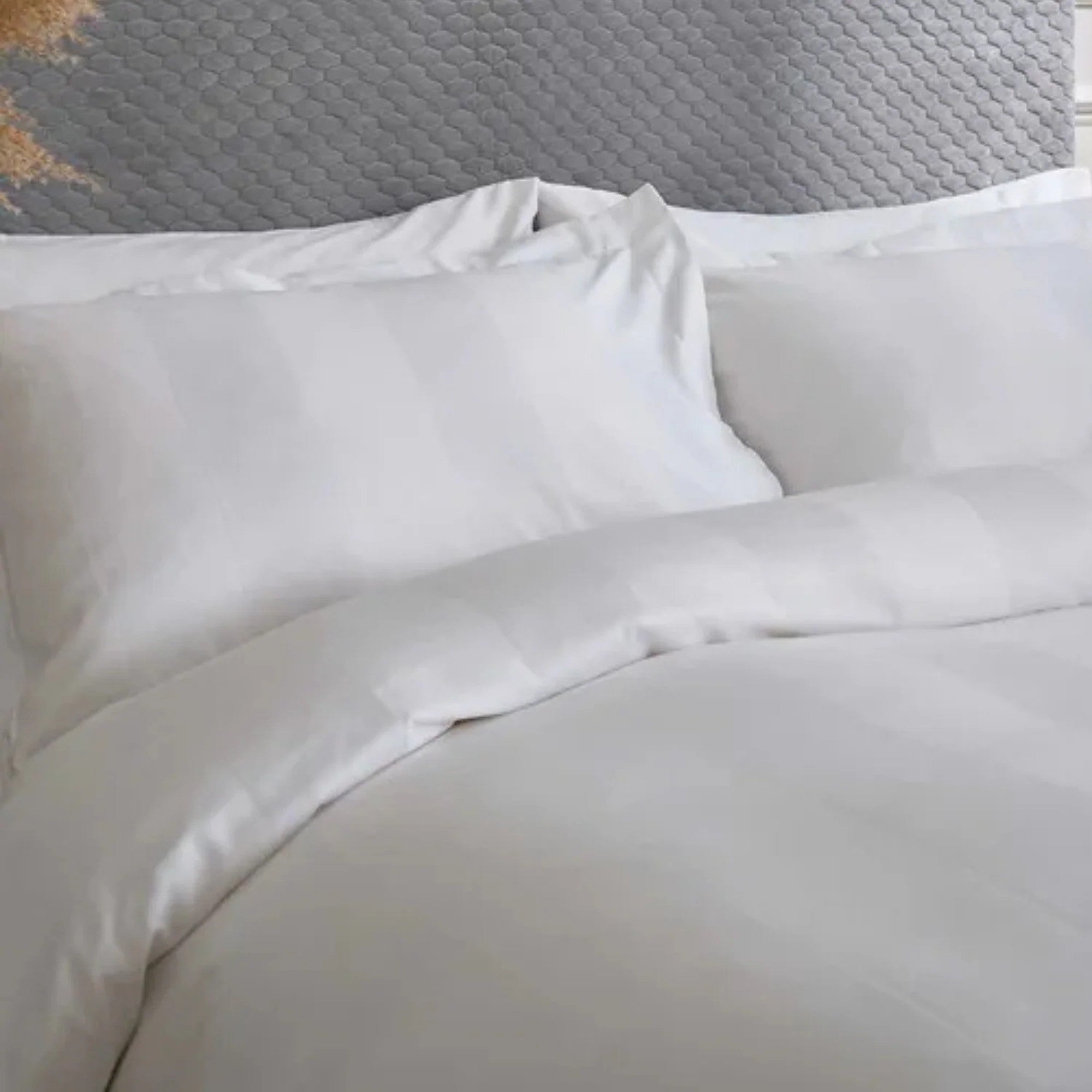 Bedeck of Belfast "Sierra Dobby" Duvet Cover Set in White