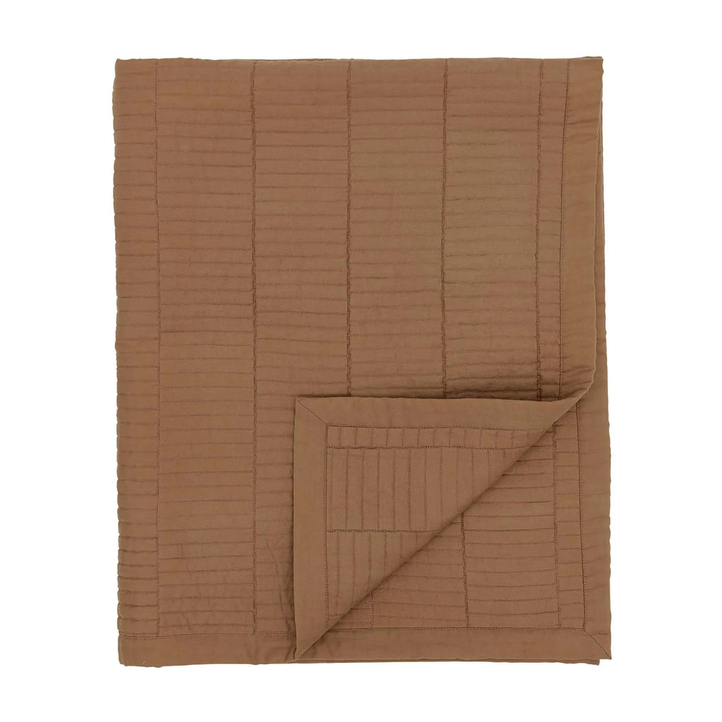 Zenda Quilted Throw in Tan