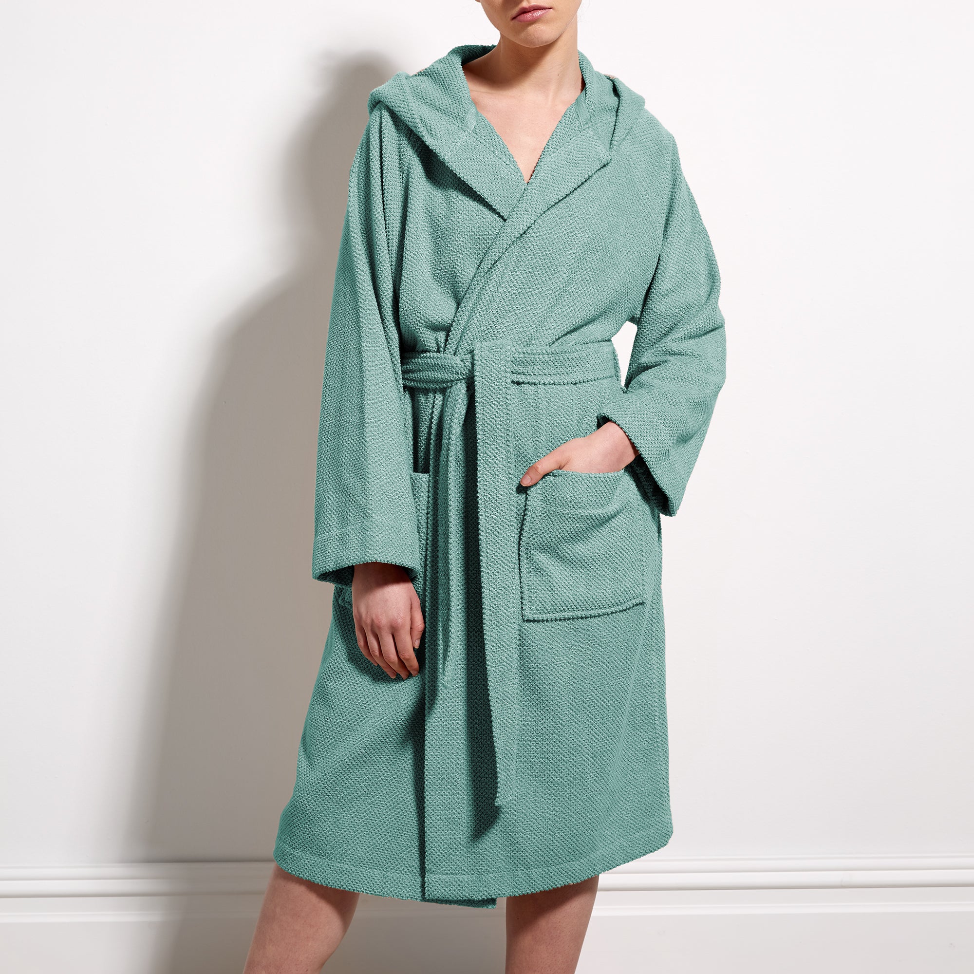 Christy "Brixton" Bathrobes in Mineral Green