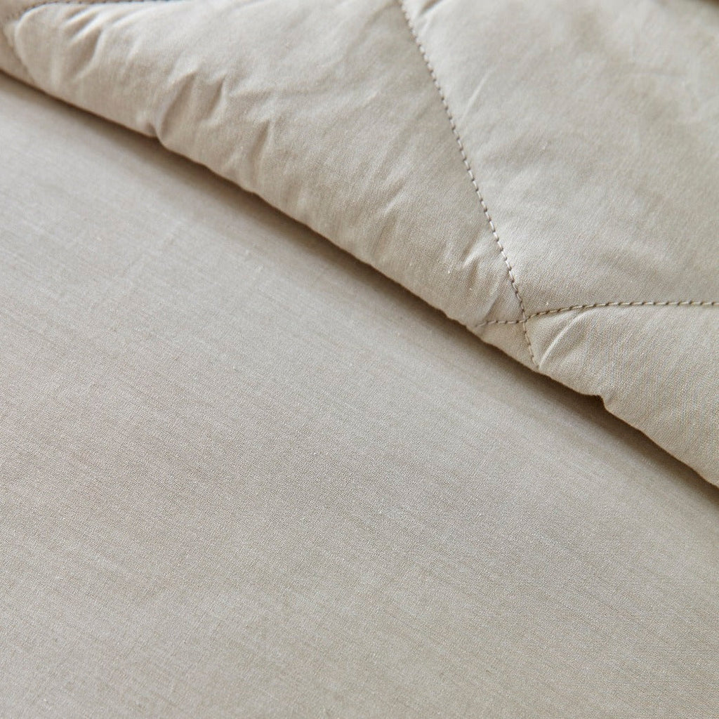 Christy "Stornoway Chambray" Duvet Cover Sets in Stone (Beige)