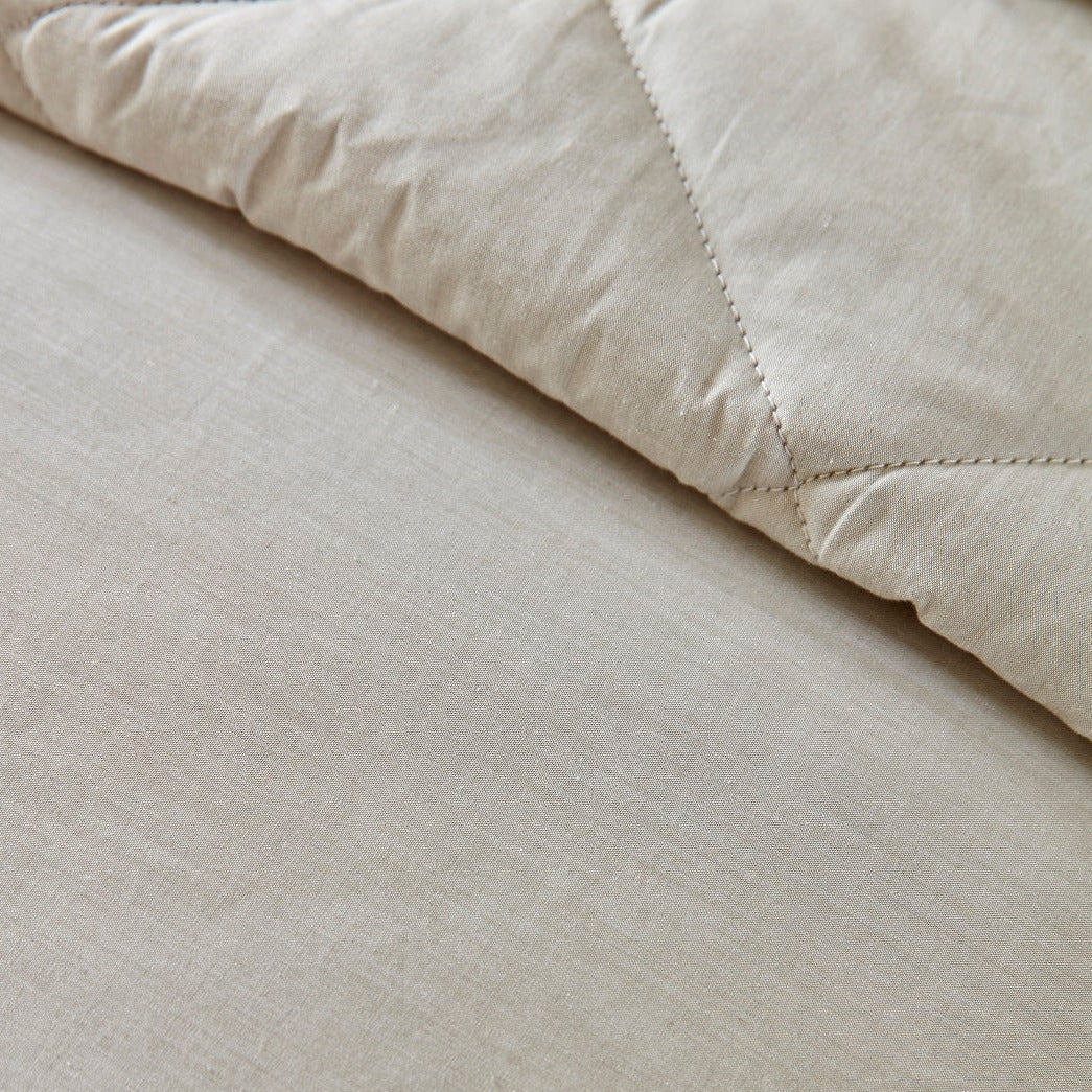 Christy "Stornoway Chambray" Duvet Cover Sets in Stone (Beige)