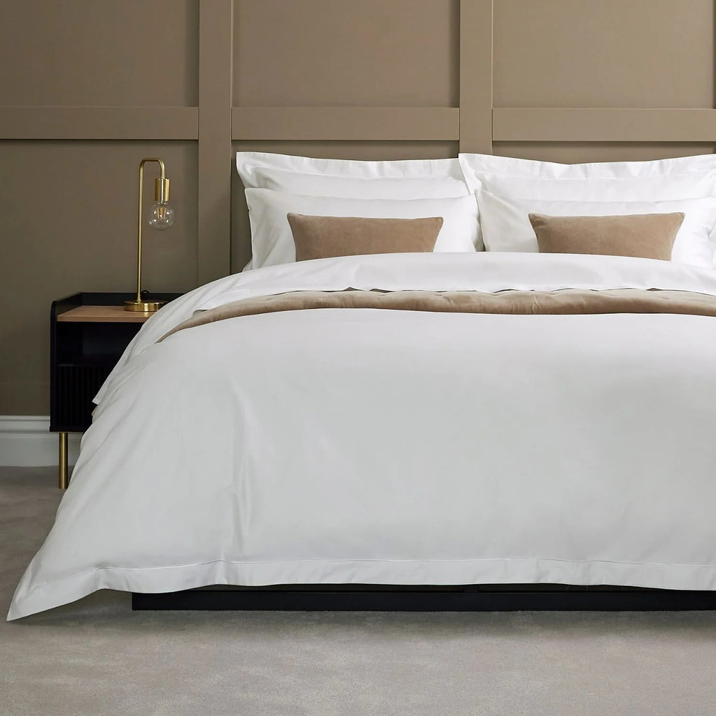 Christy "500TC Hygro Cotton Sateen" Bed Linen with White boarder Stitch