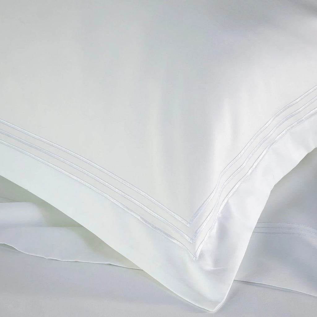 Christy "500TC Luxury Supima " Bed Linen with White Triple Embroidery