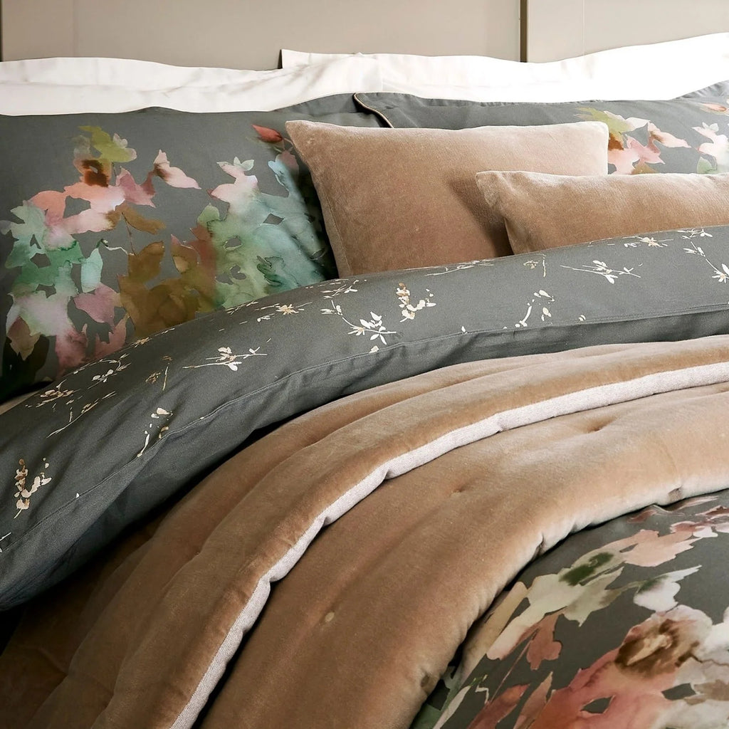 Christy "Botanical" Duvet Cover Sets in Forest