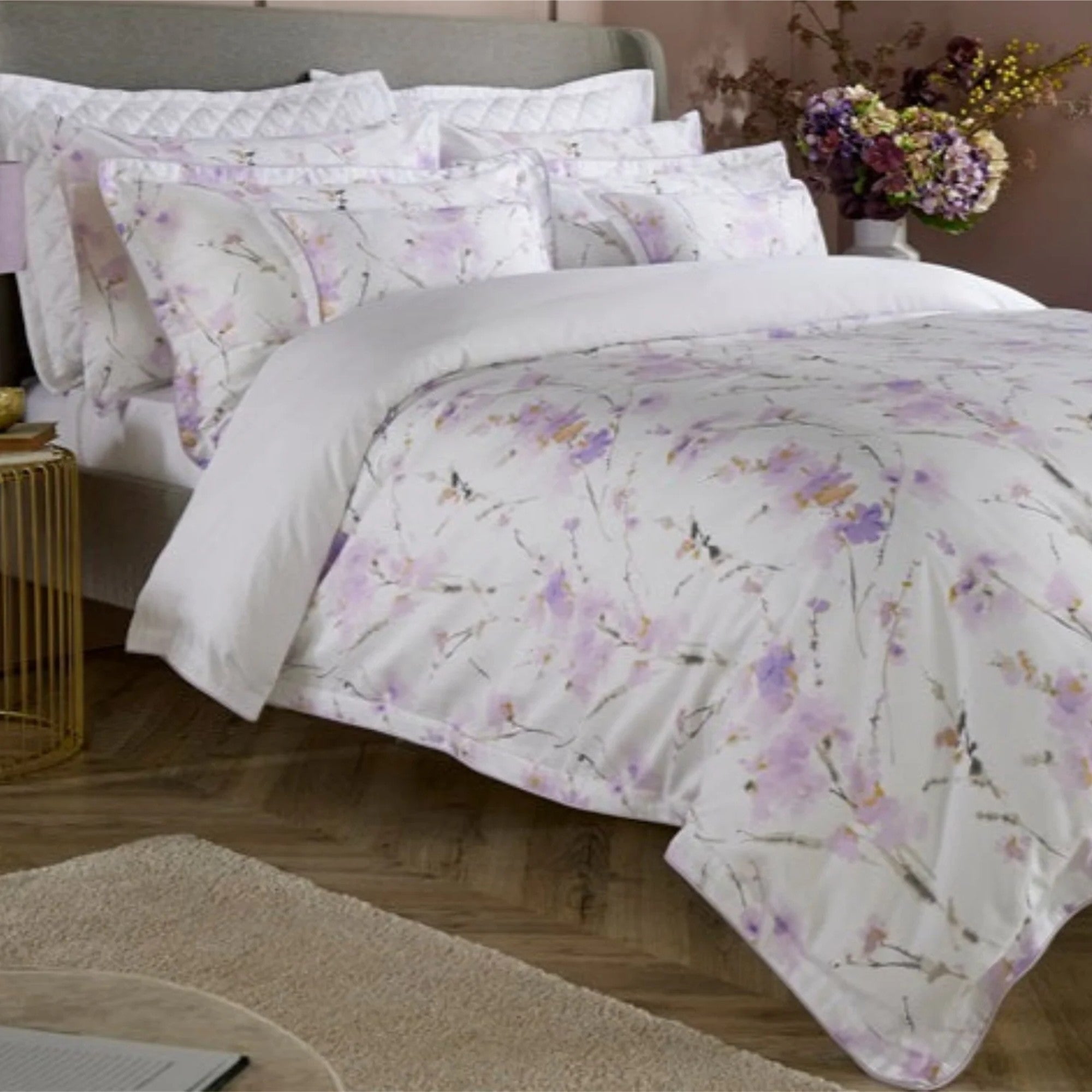 Christy "Mimosa" Duvet Cover Sets in Lilac