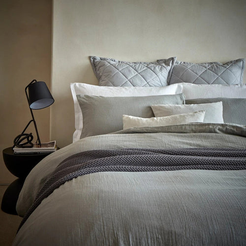 100% Organic Cotton Duvet Cover in Grey