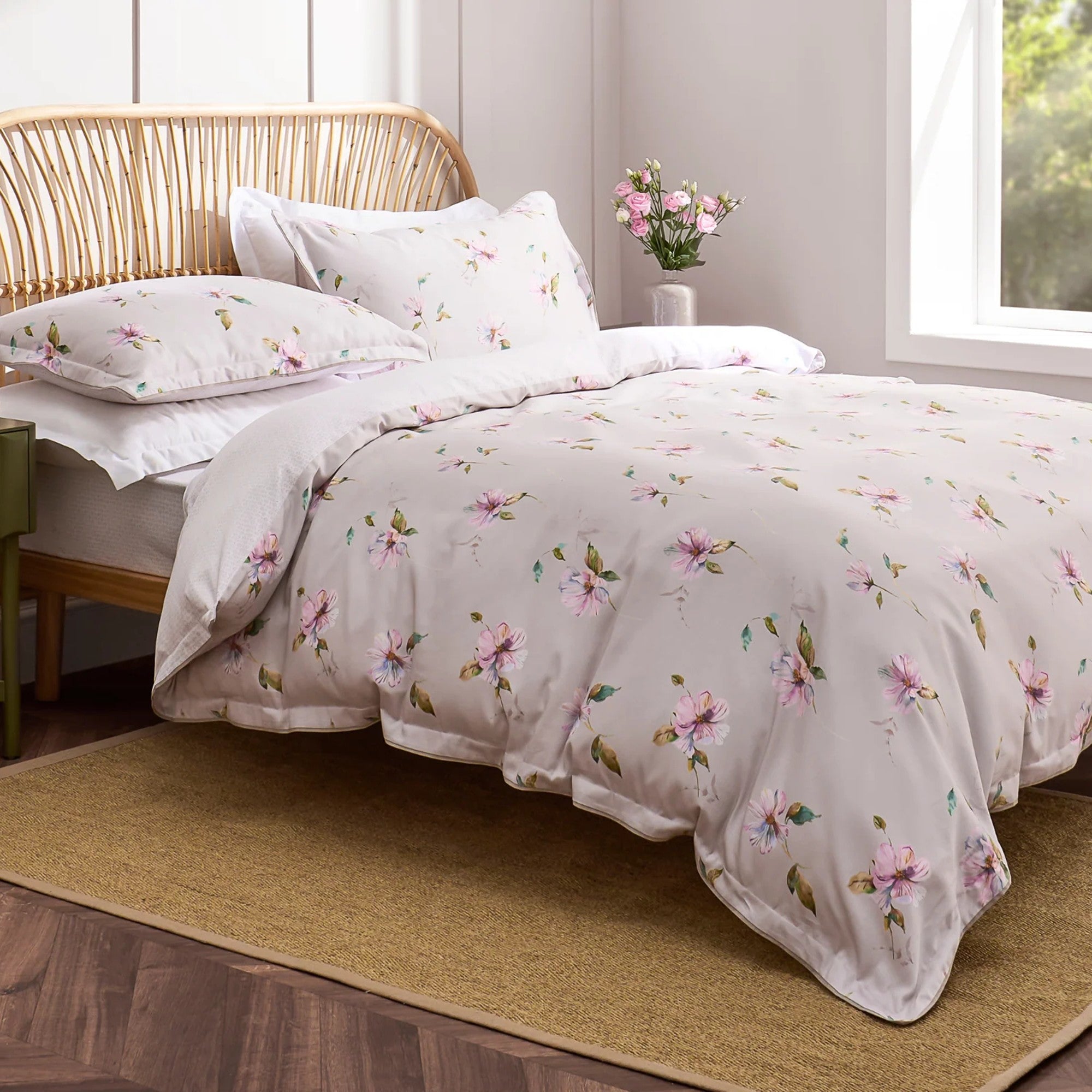 Christy "Perdita" Duvet Cover Set in Blush