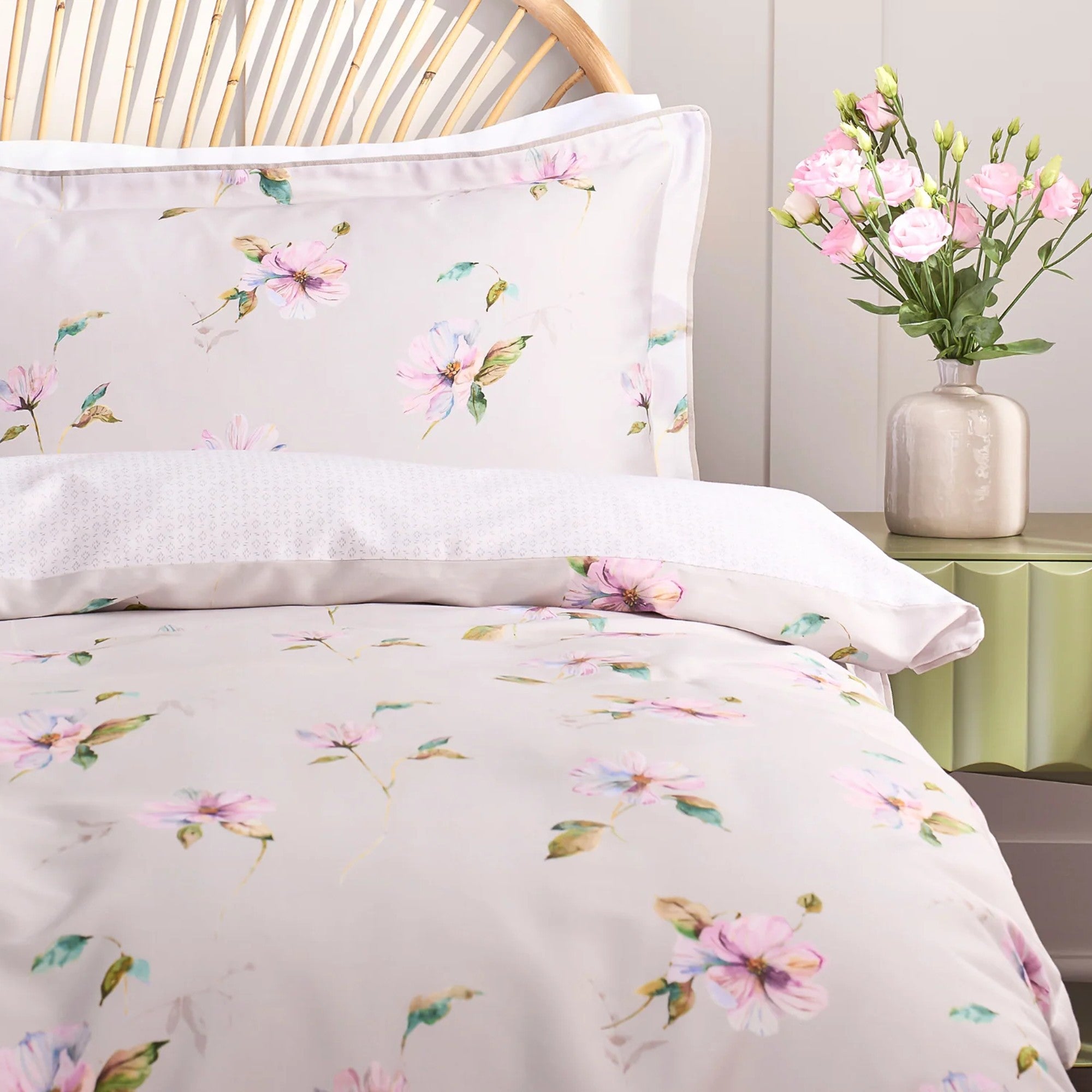 Christy "Perdita" Duvet Cover Set in Blush