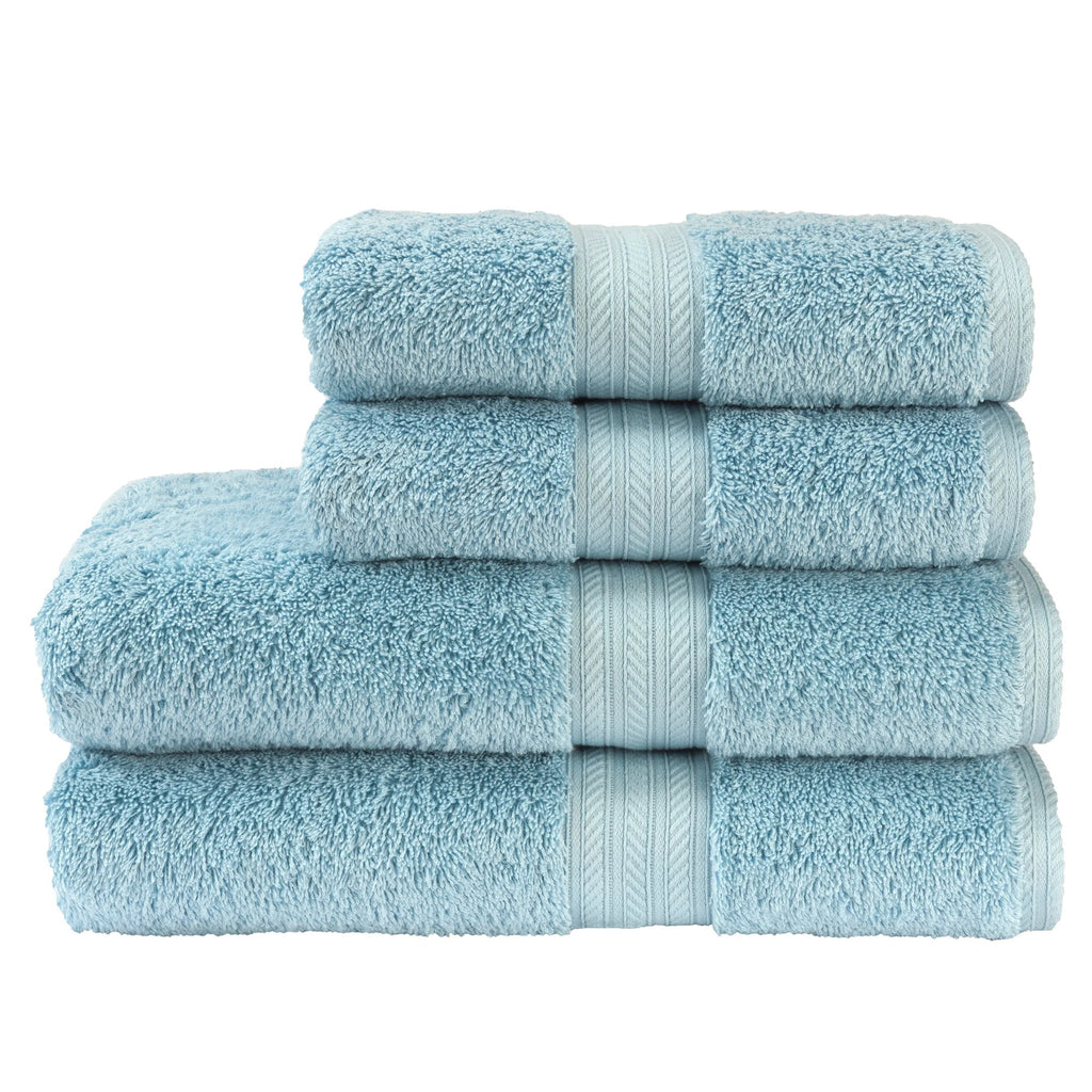Christy "Renaissance" Egyptian Cotton Bath Towels Collection in Soft Chambray Blue