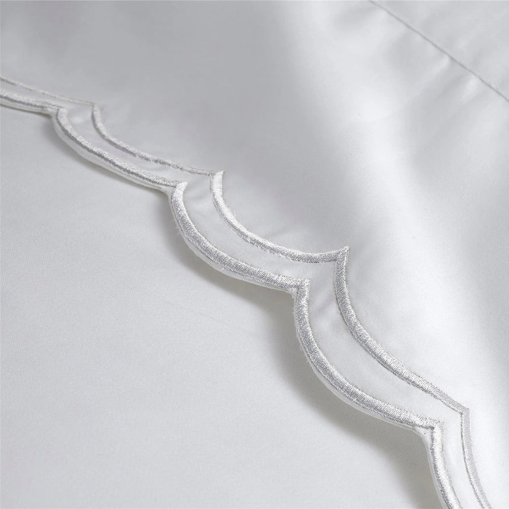 Christy "Scallop Edge" Duvet Cover Sets in White