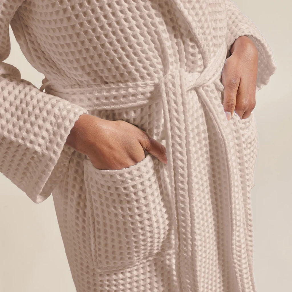 Christy "Waffle" Bathrobe in Blush