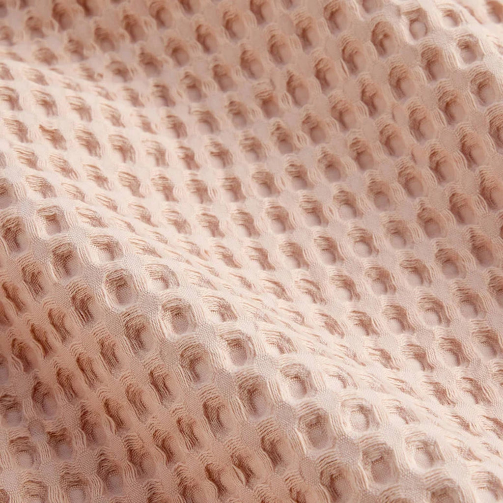 Christy "Waffle" Bathrobe in Blush