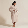 Waffle Bathrobe in Blush
