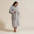 Waffle Bathrobe in Grey