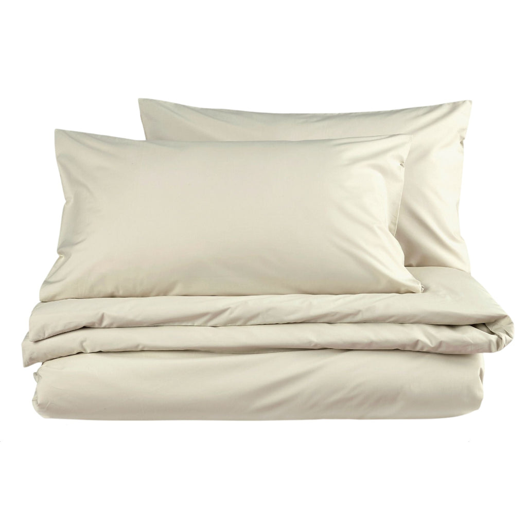 200TC Organic Plain Dyed Sheets & Duvet Covers in Hazelnut