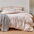 Christy "200TC Organic" Plain Dyed Sheets & Duvet Covers in Powder Pink