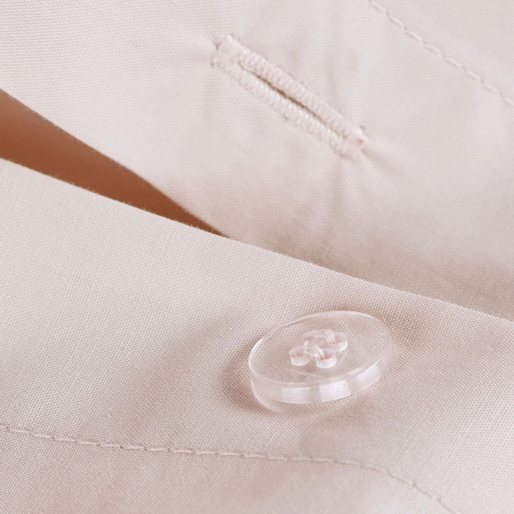 200TC Organic Plain Dyed Sheets & Duvet Covers in Powder Pink