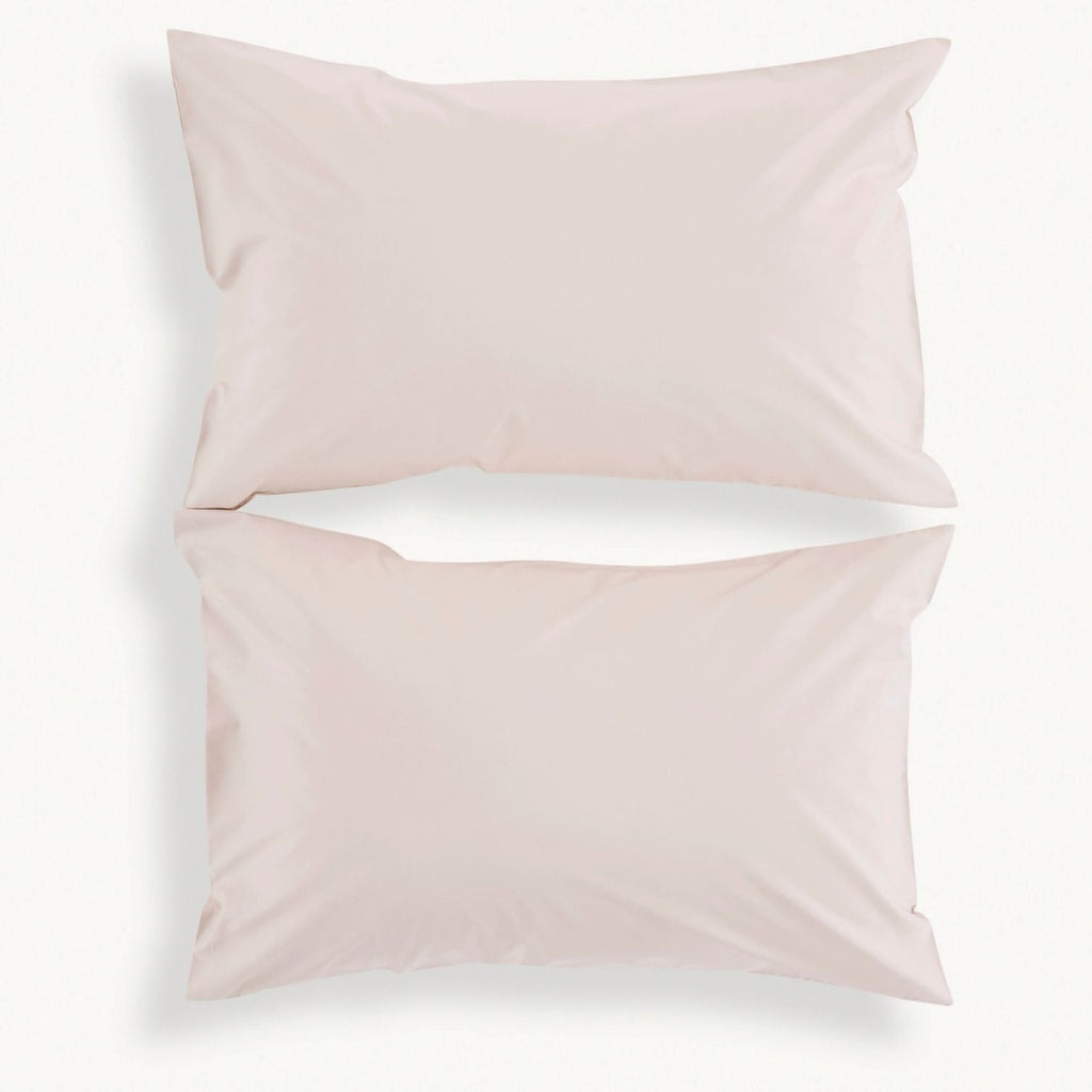 200TC Organic Plain Dyed Sheets & Duvet Covers in Powder Pink