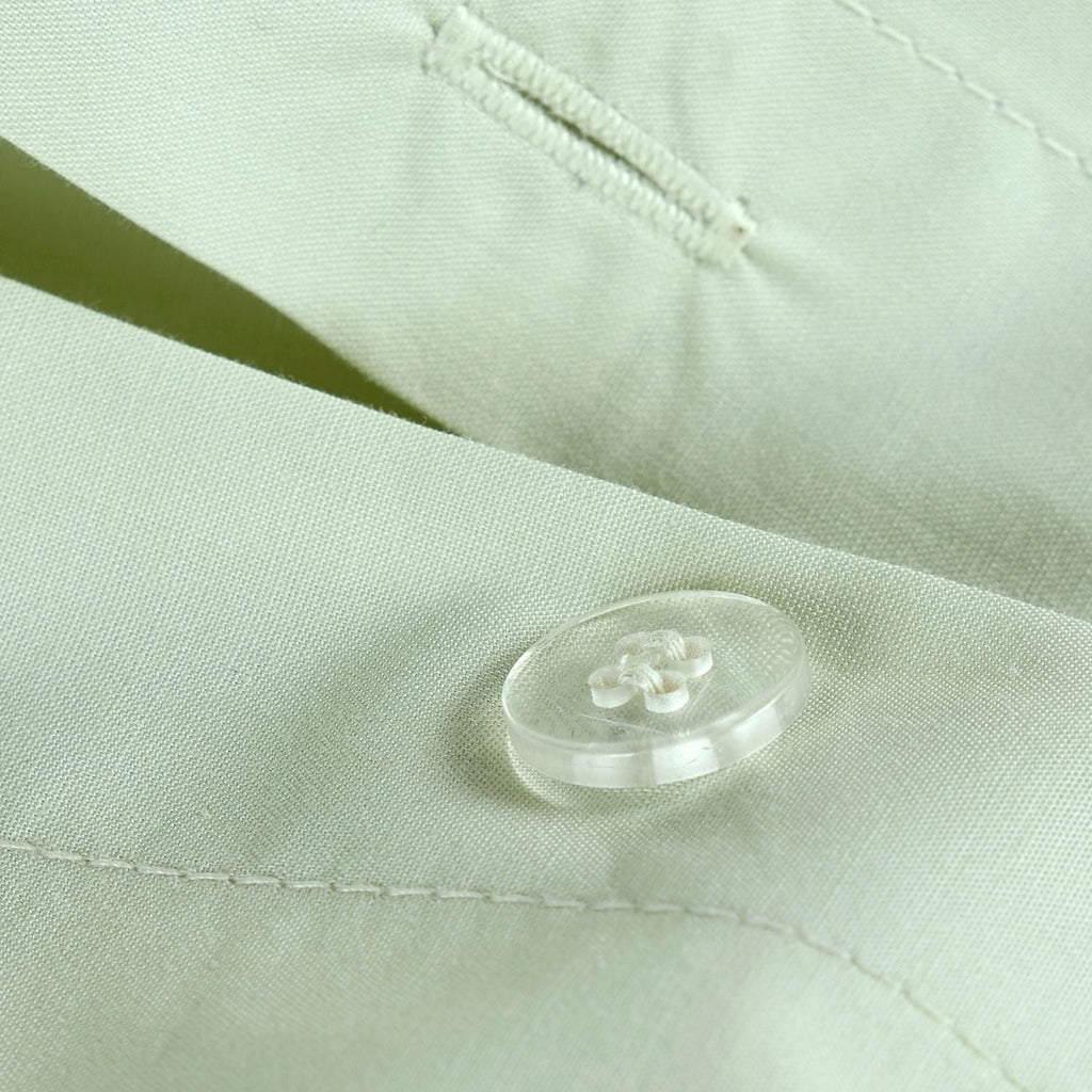200 TC Organic Fitted Sheet in Sage