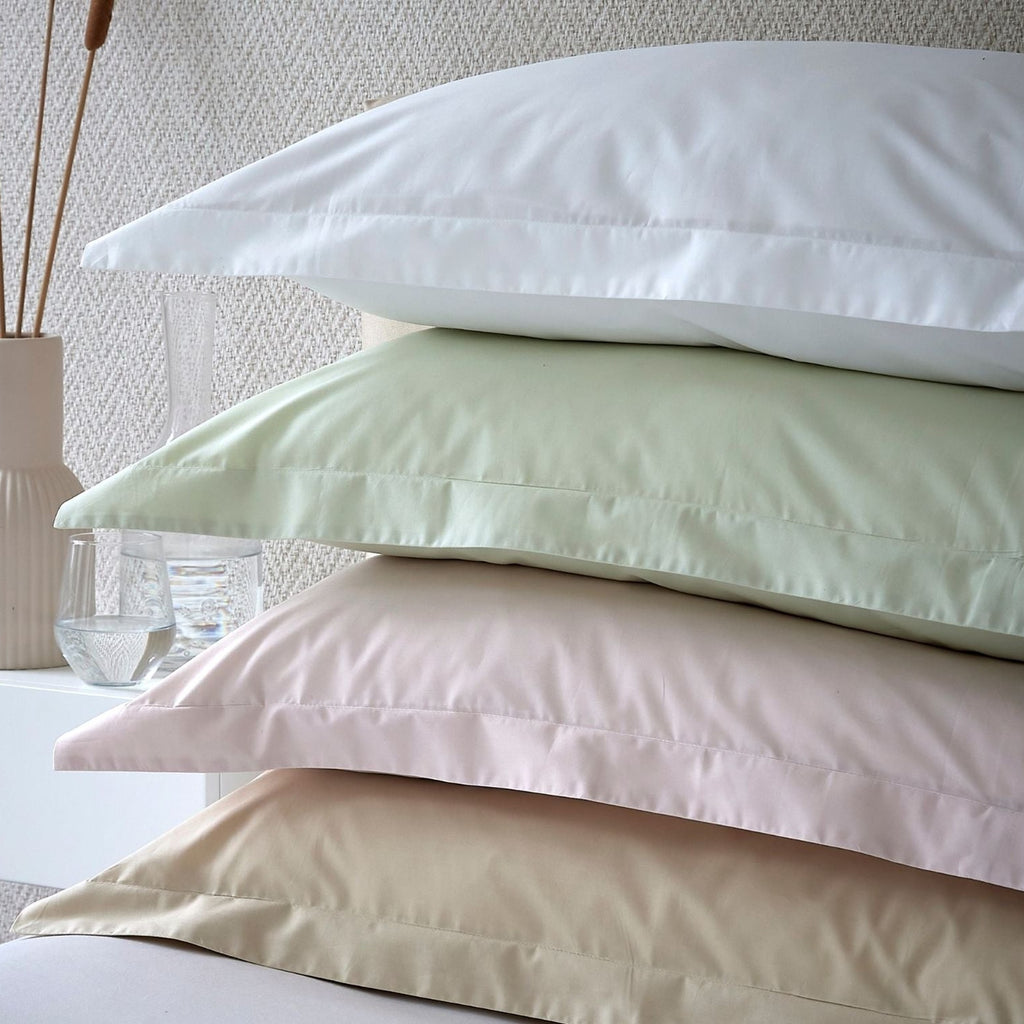200 TC Organic Fitted Sheet in Sage