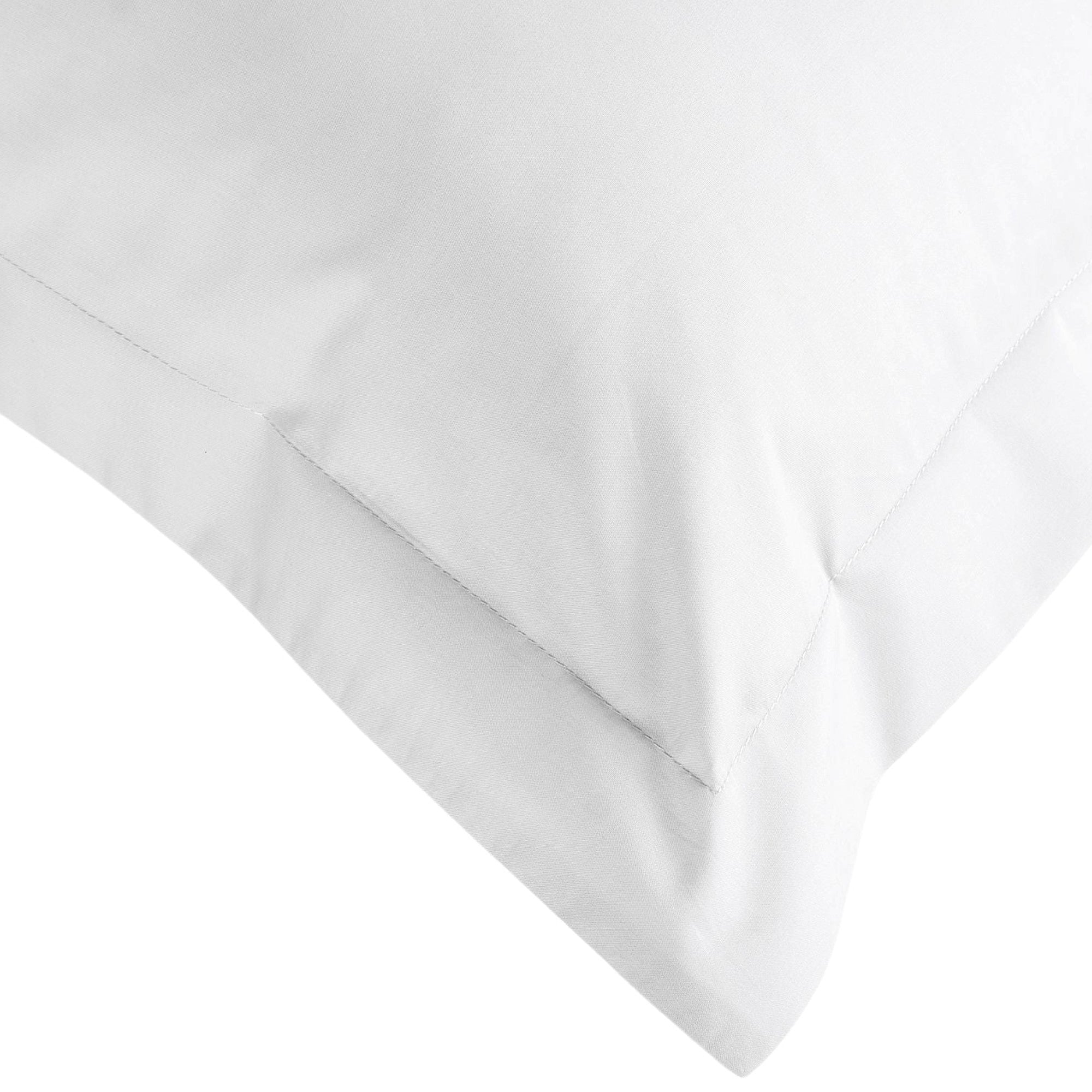 200TC Organic Plain Dyed Sheets & Duvet Covers in White