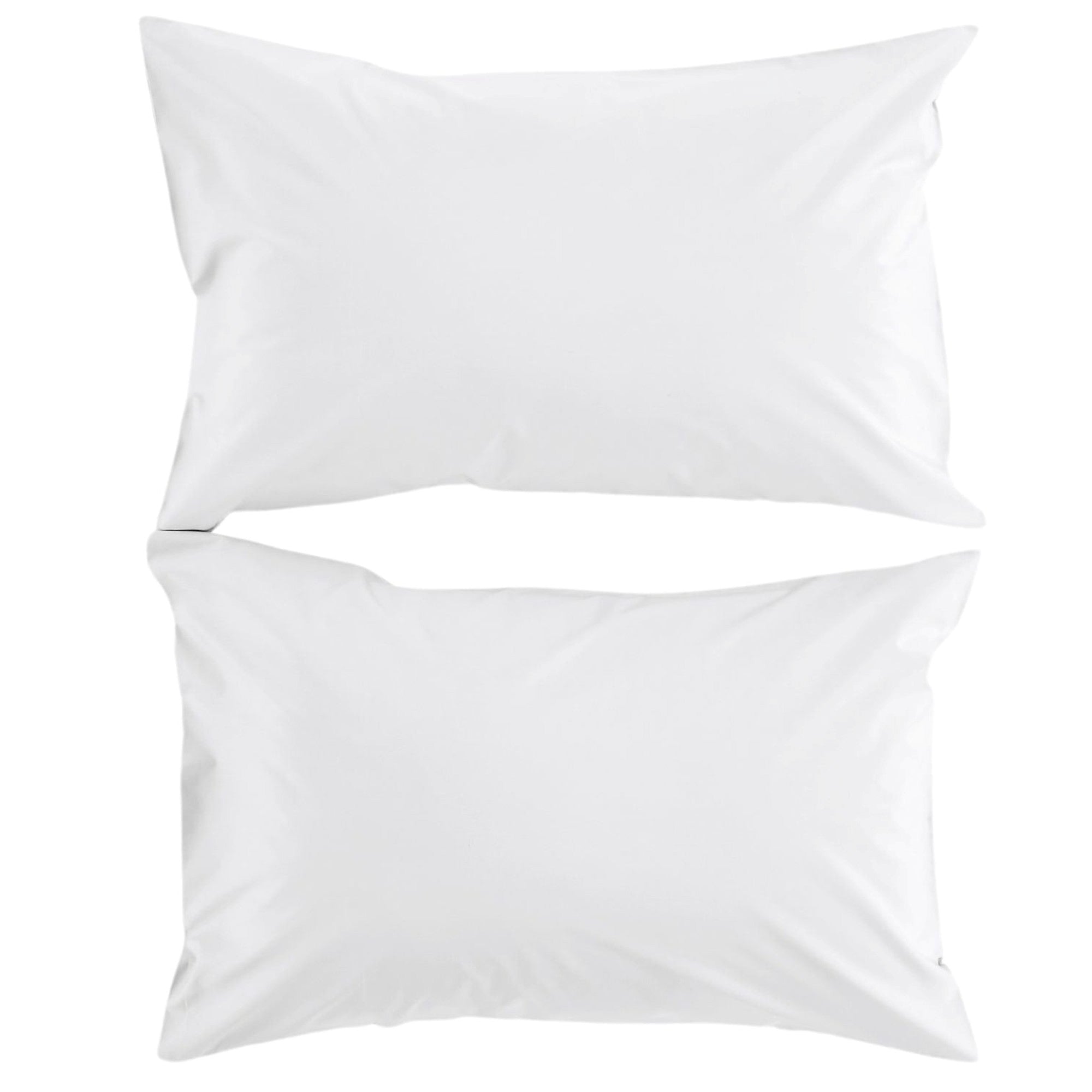 200TC Organic Plain Dyed Sheets & Duvet Covers in White