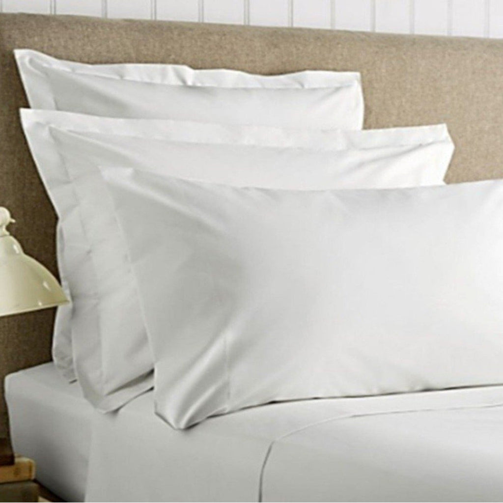 400TC Sateen Flat Sheet in White