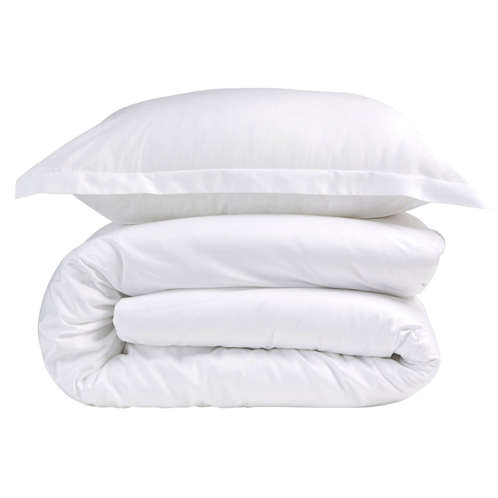 400TC Sateen Flat Sheet in White