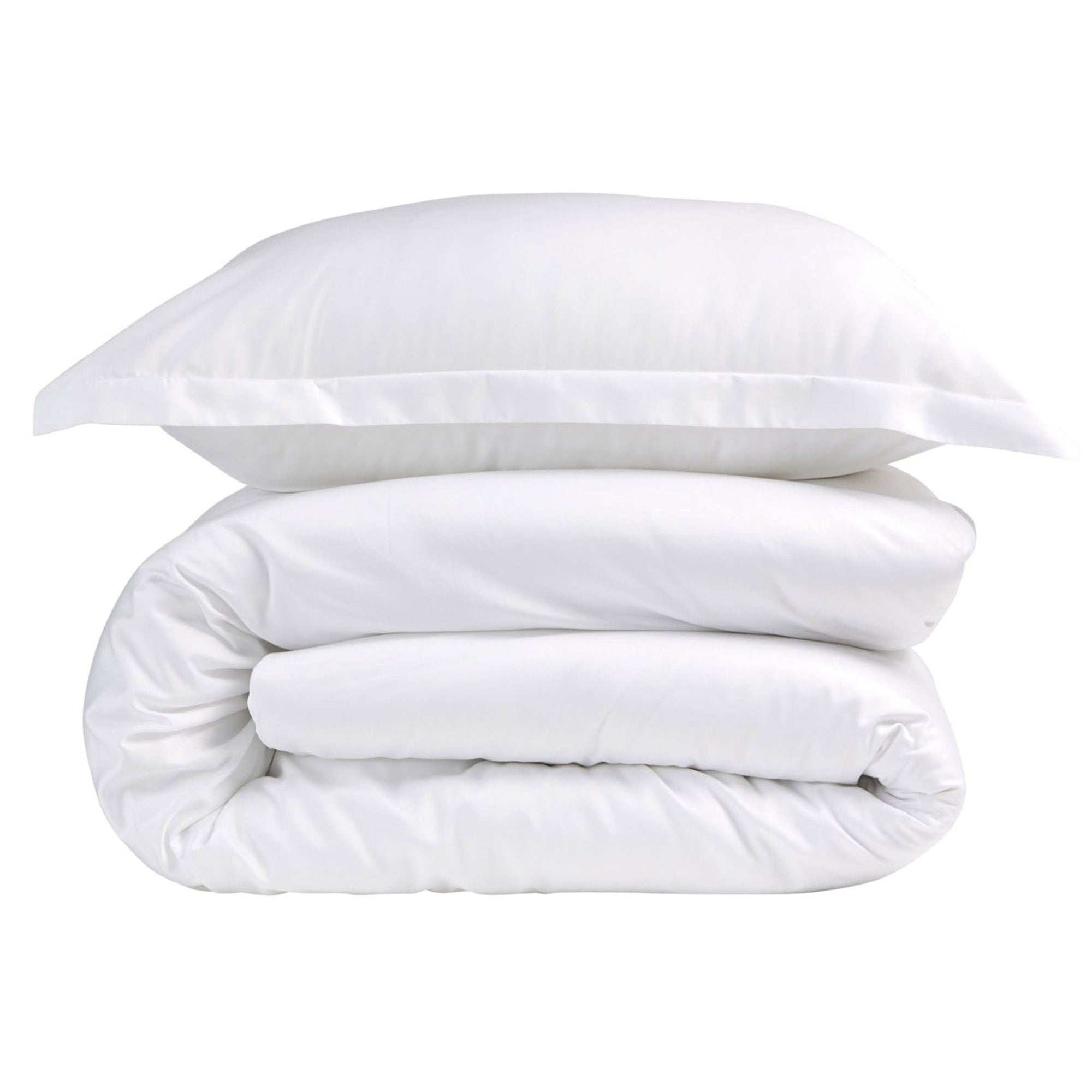 400TC Sateen Flat Sheet in White