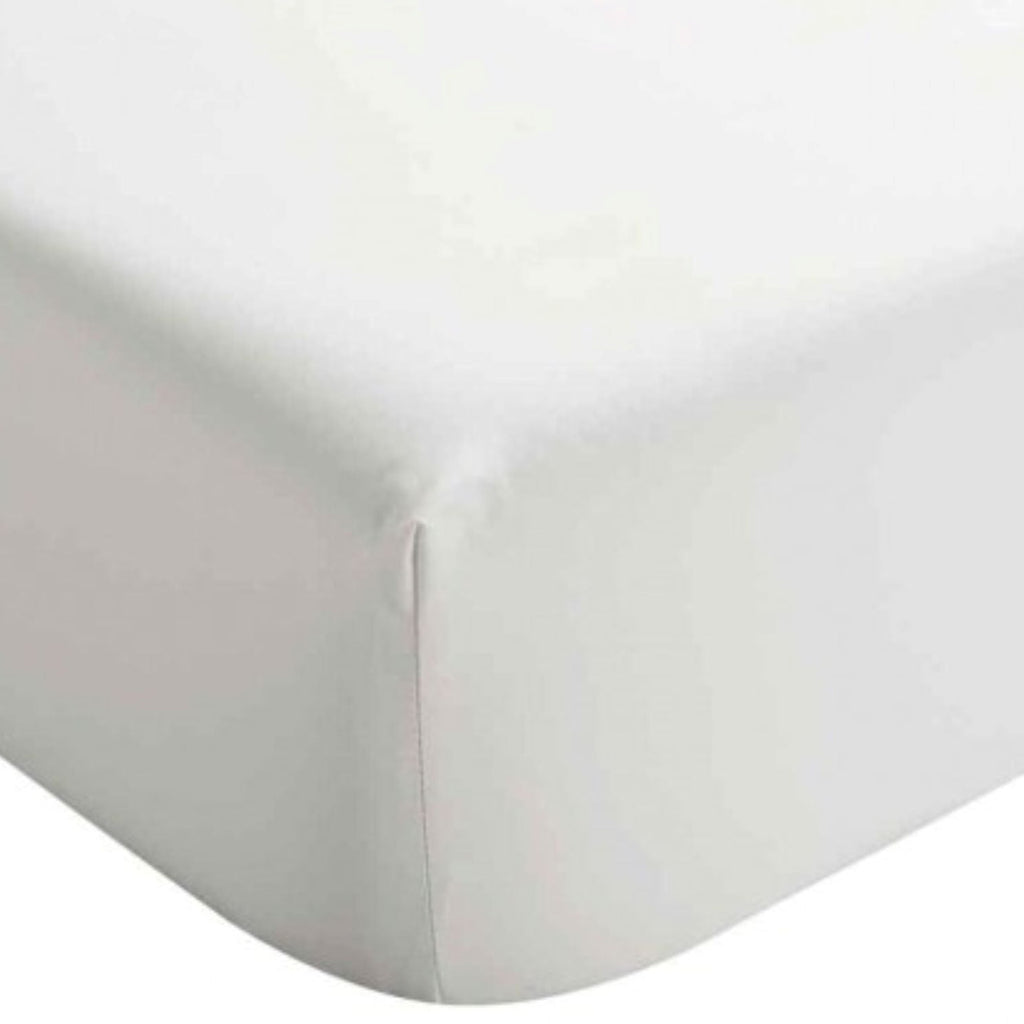 400TC Sateen Flat Sheet in White