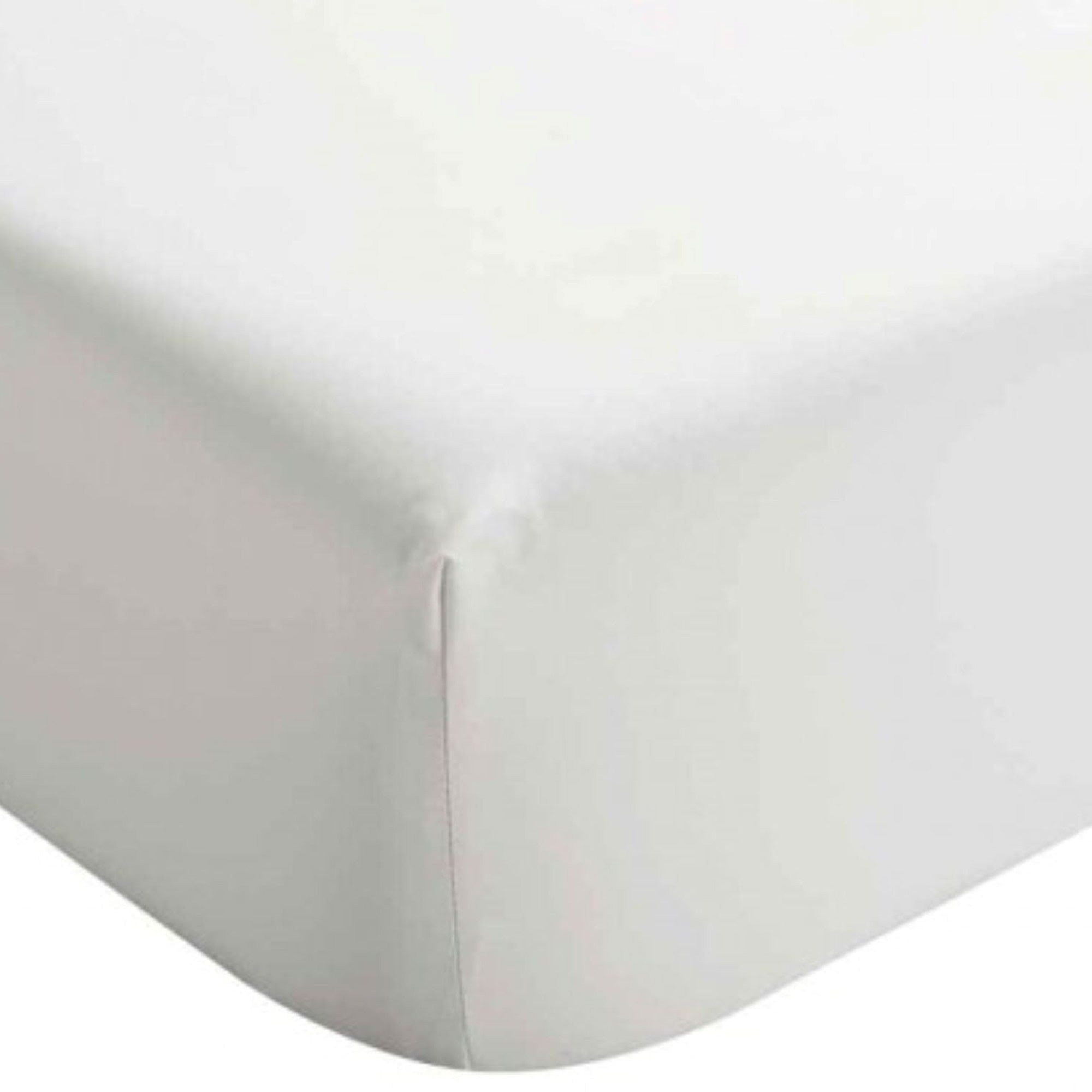 400TC Sateen Flat Sheet in White