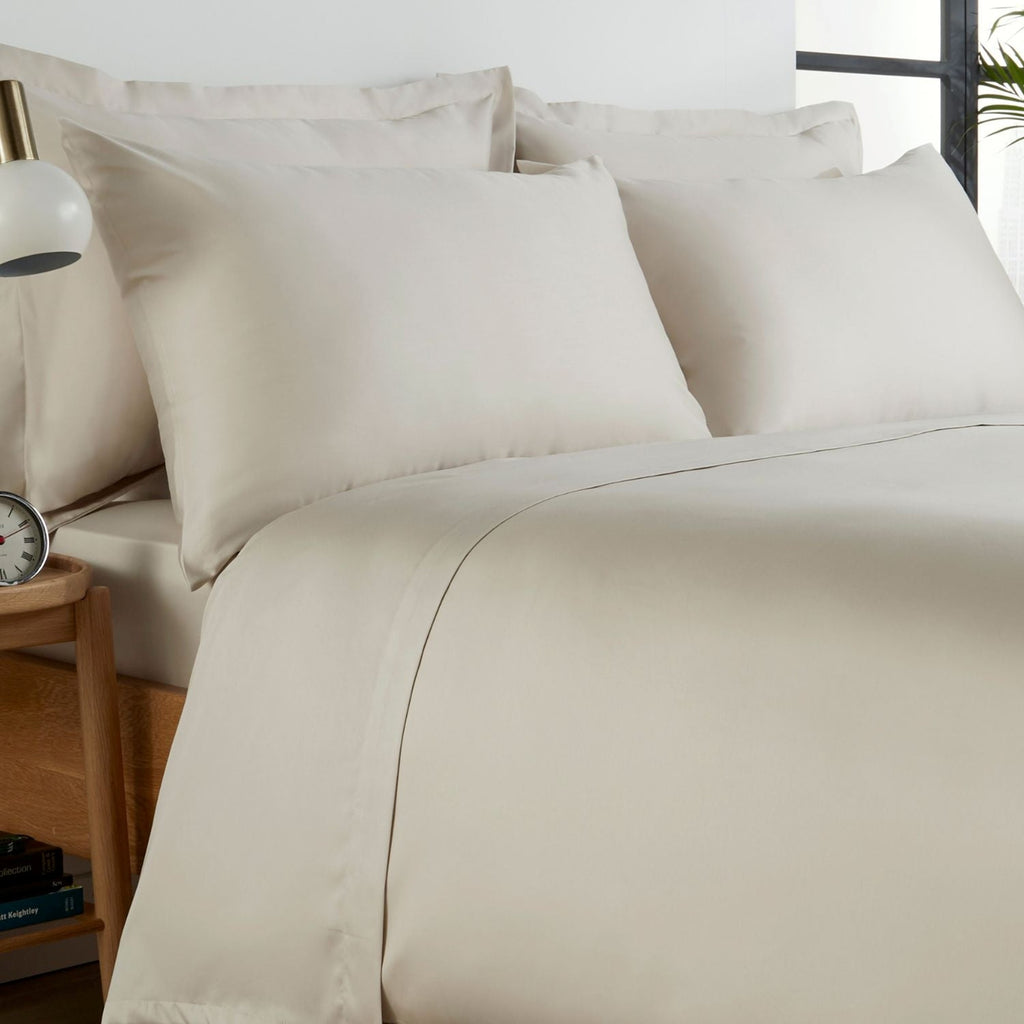 400TC Sateen Flat Sheet in Off White