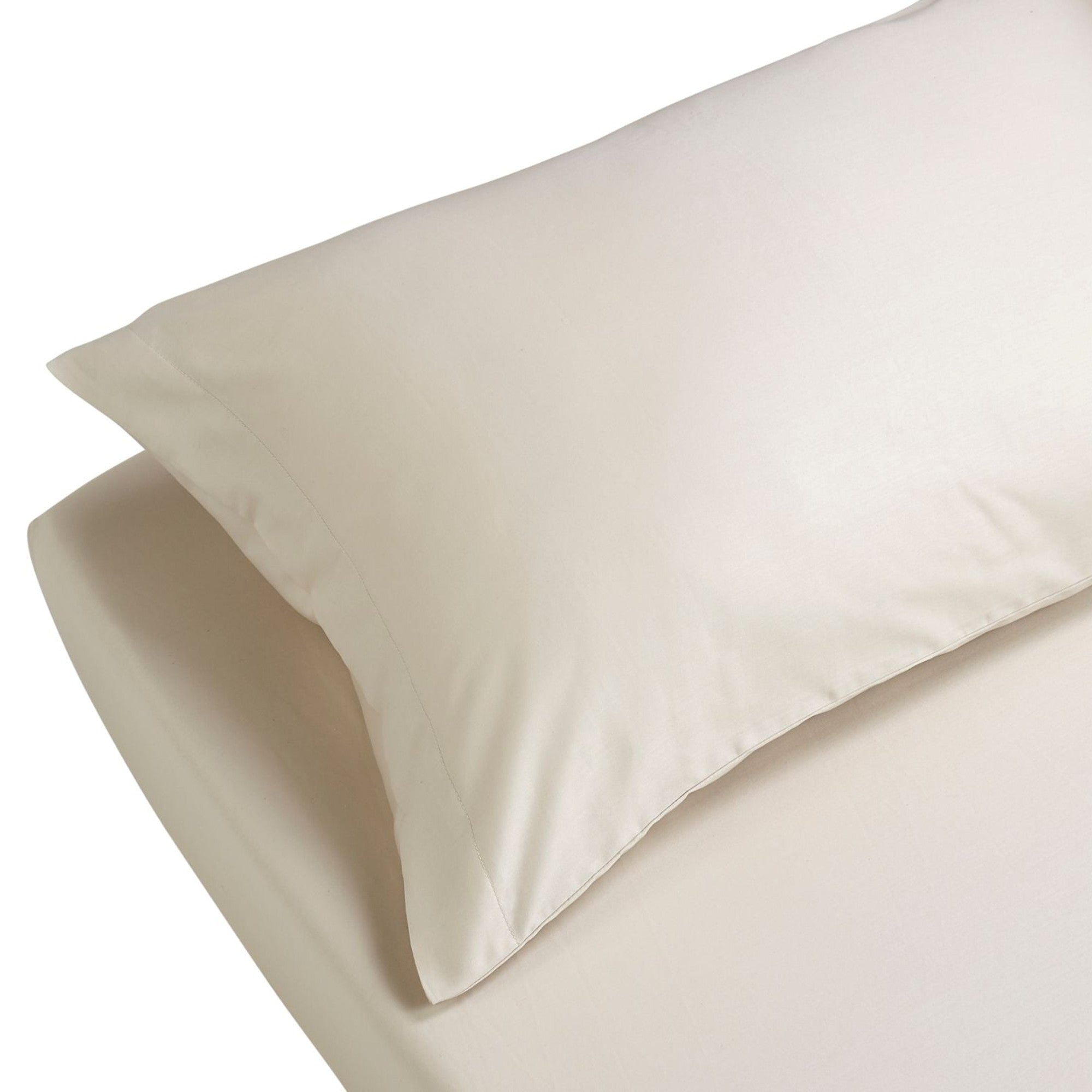 400TC Sateen Flat Sheet in Off White