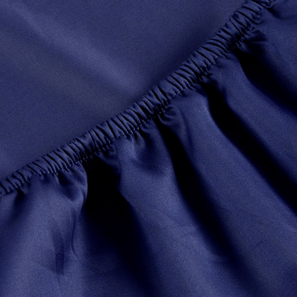400 TC Sateen Plain Dyed Sheets in Navy