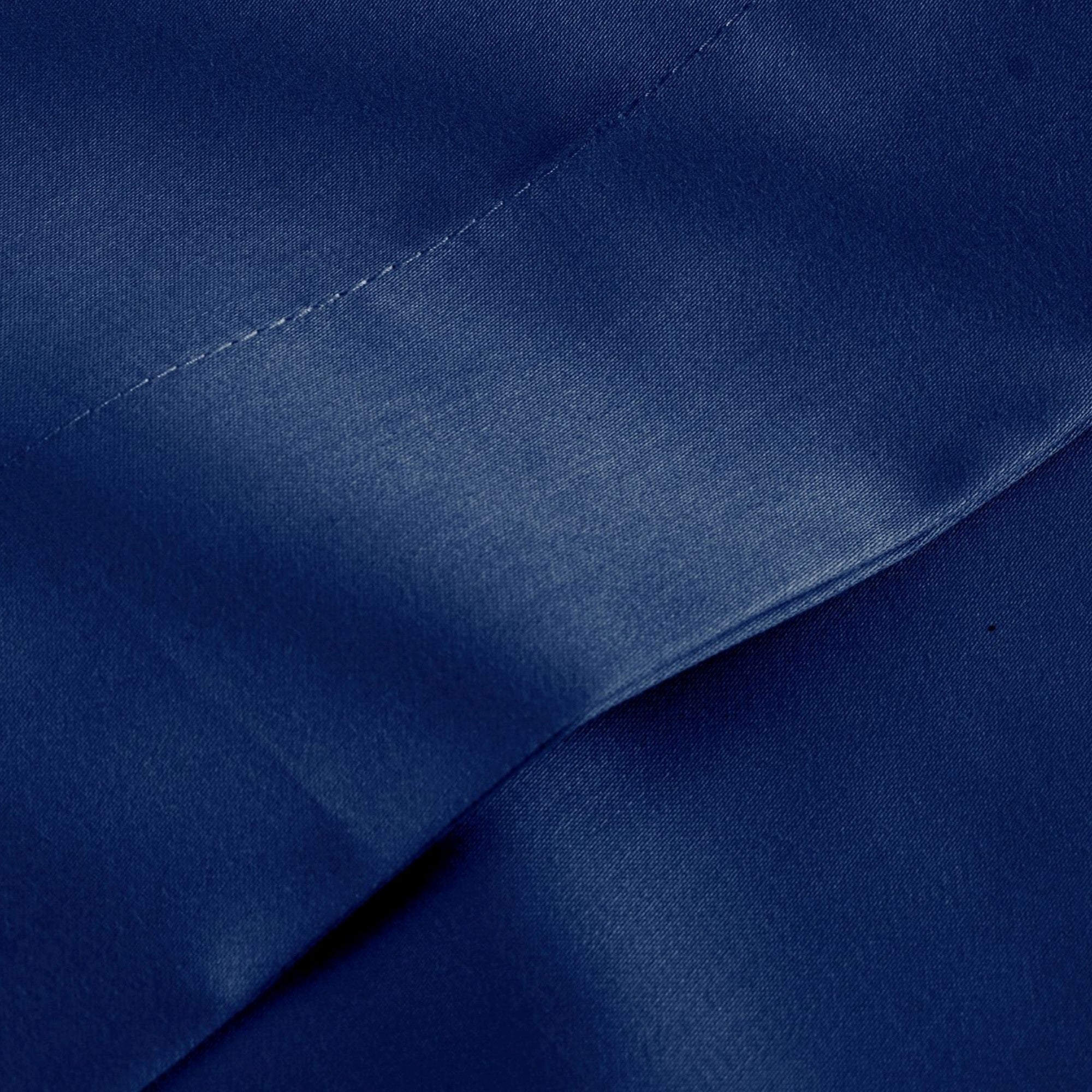 400 TC Sateen Plain Dyed Sheets in Navy
