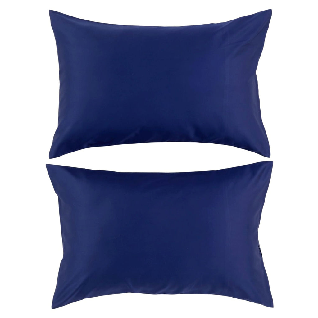 400 TC Sateen Plain Dyed Sheets in Navy
