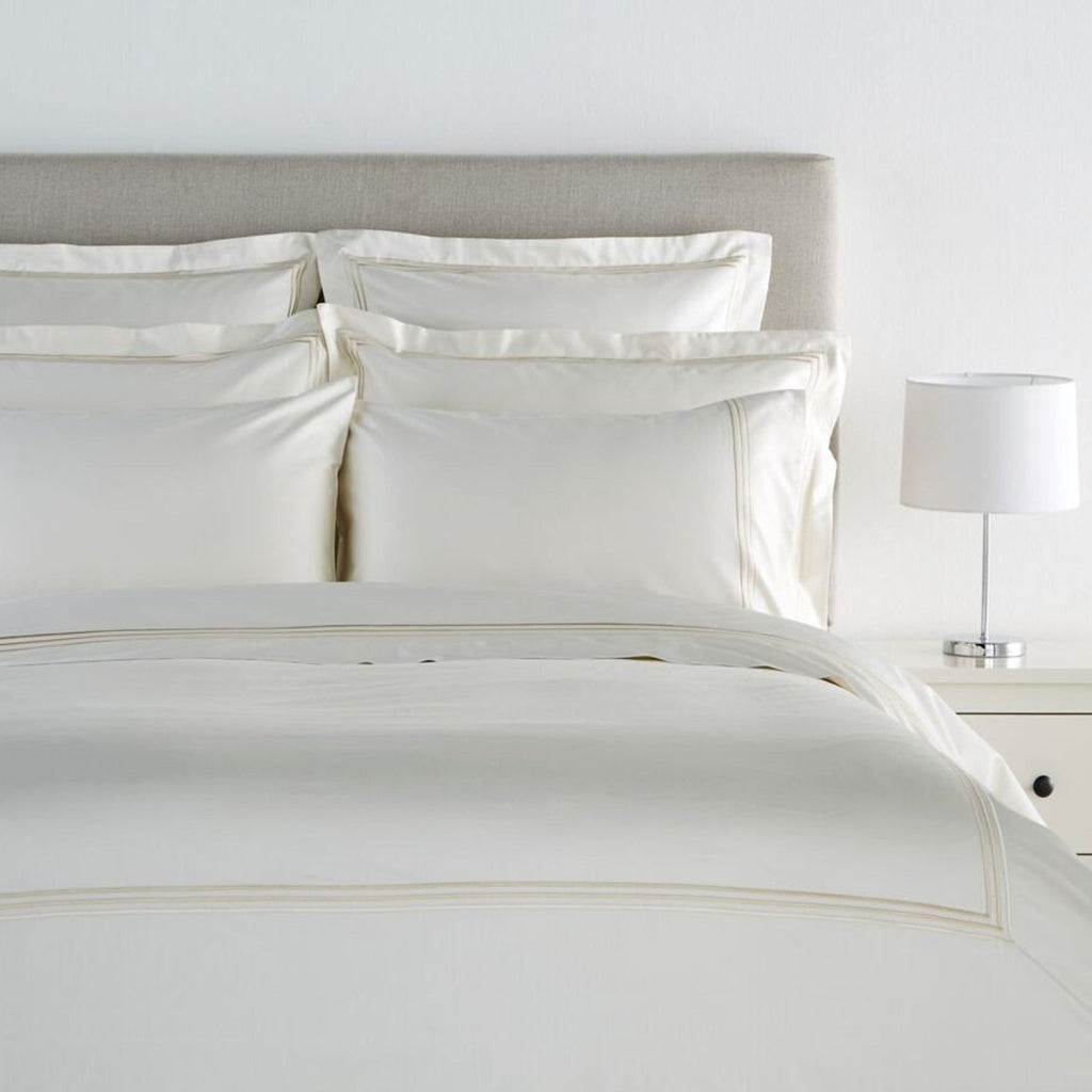 500TC Luxury Supima Bed Linen with Cream Triple Embroidery