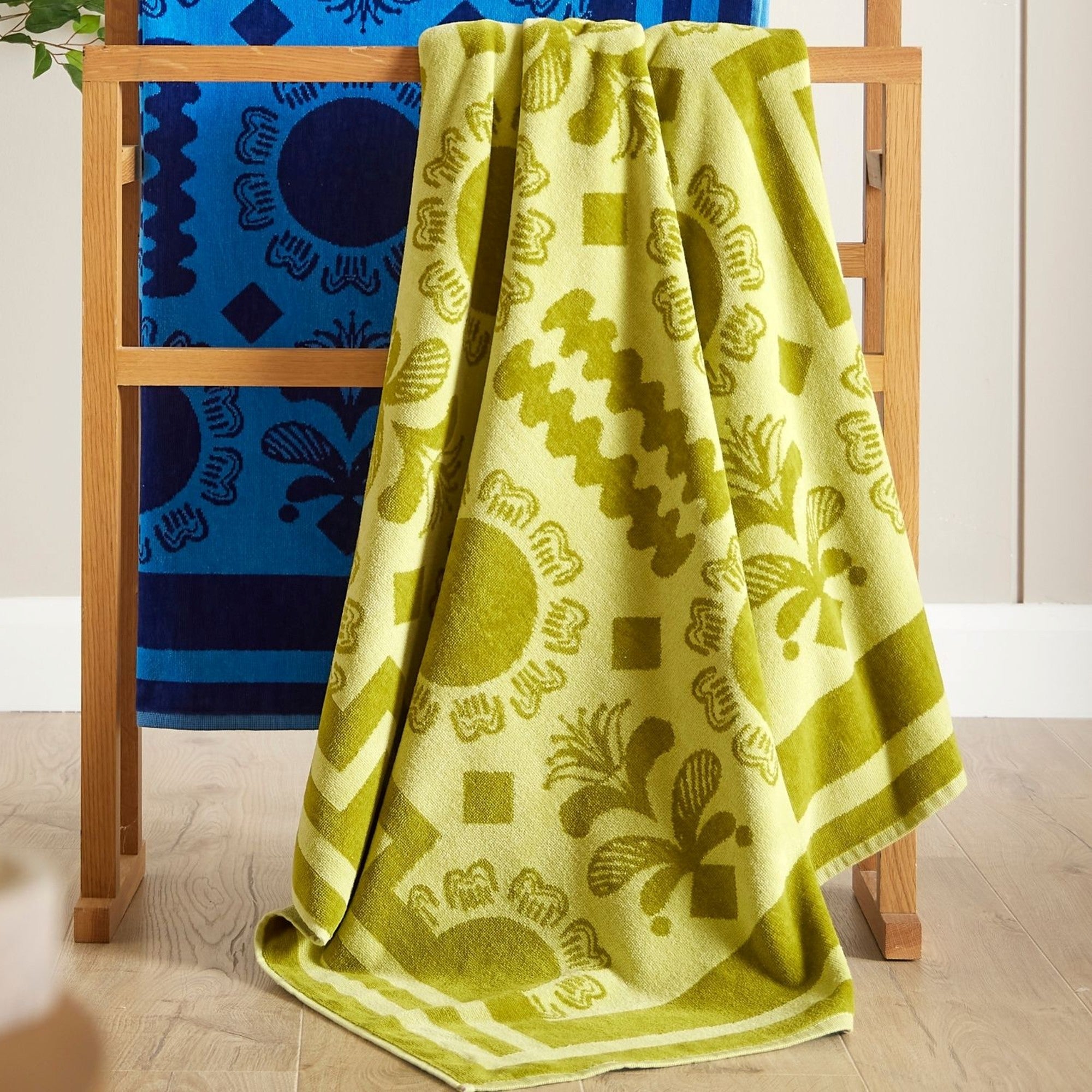 Amalfi Beach Towel in Key Lime