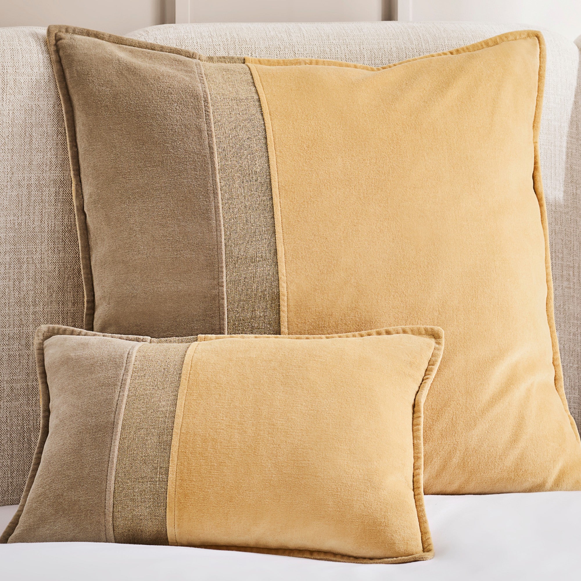 Antibes Cushion Cover in Camel