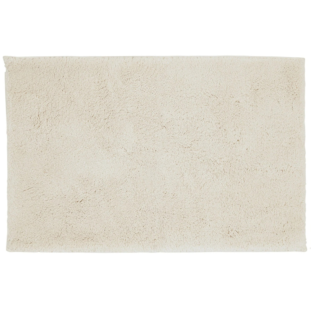 Christy "Deep Pile Rubber Back Tufted Bath Rug" Cream (Parchment)