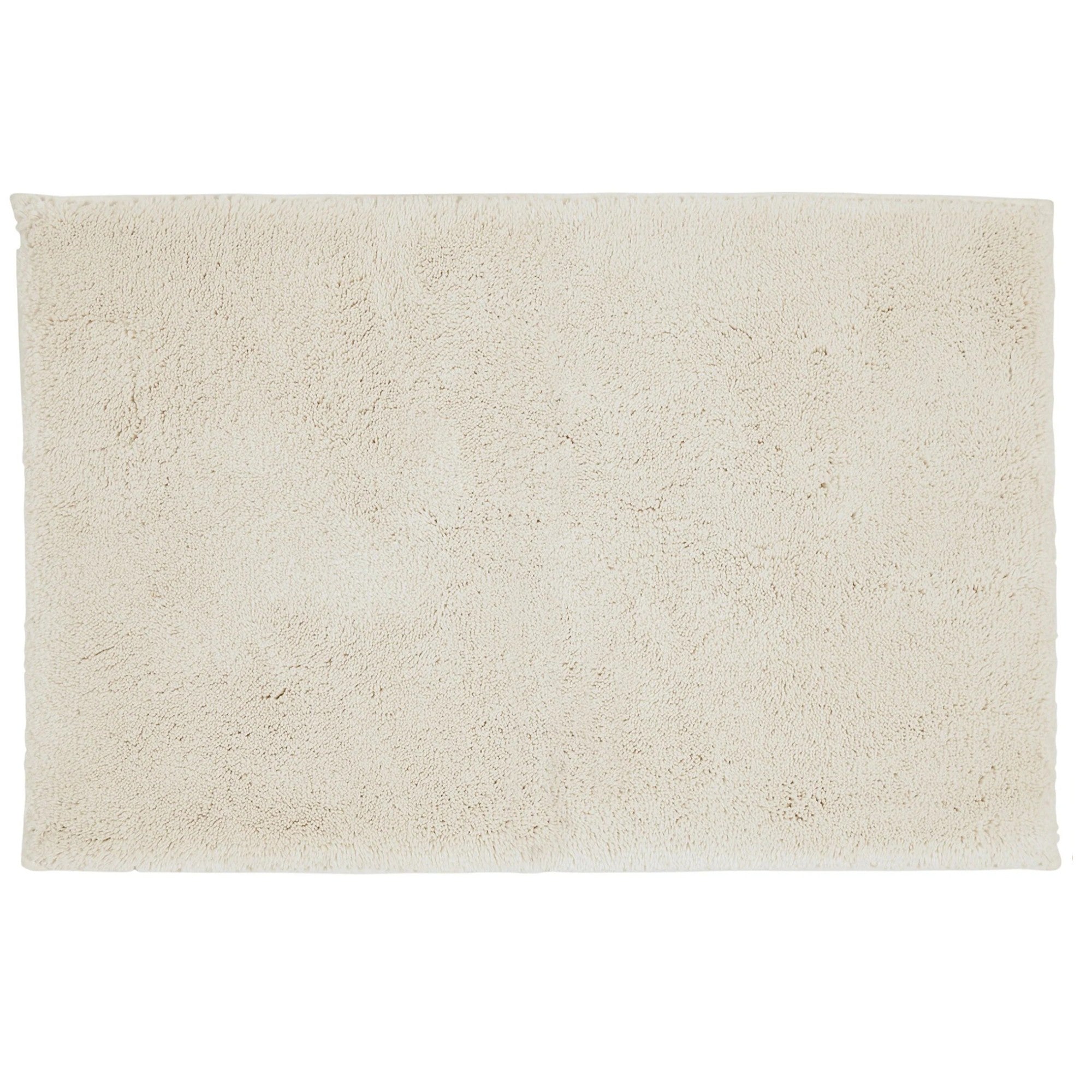Christy "Deep Pile Rubber Back Tufted Bath Rug" Cream (Parchment)