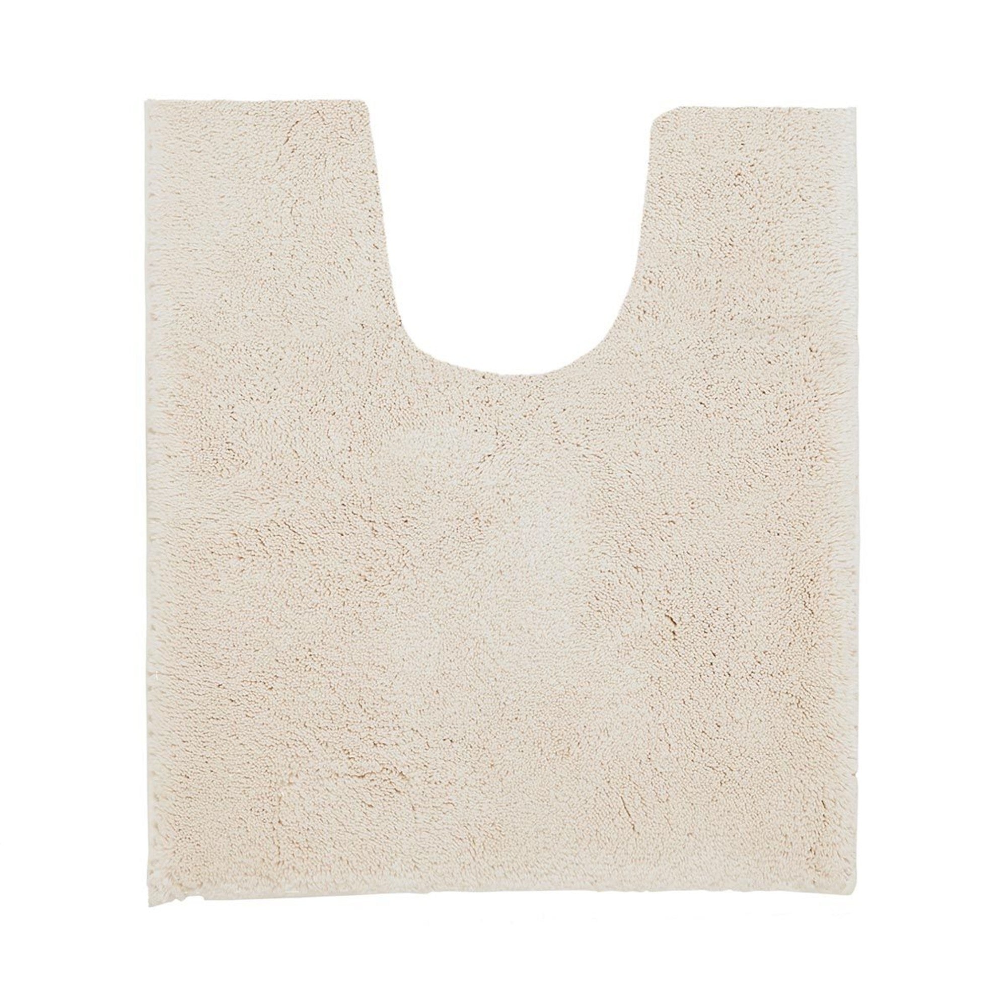 Christy "Deep Pile Rubber Back Tufted Bath Rug" Cream (Parchment)
