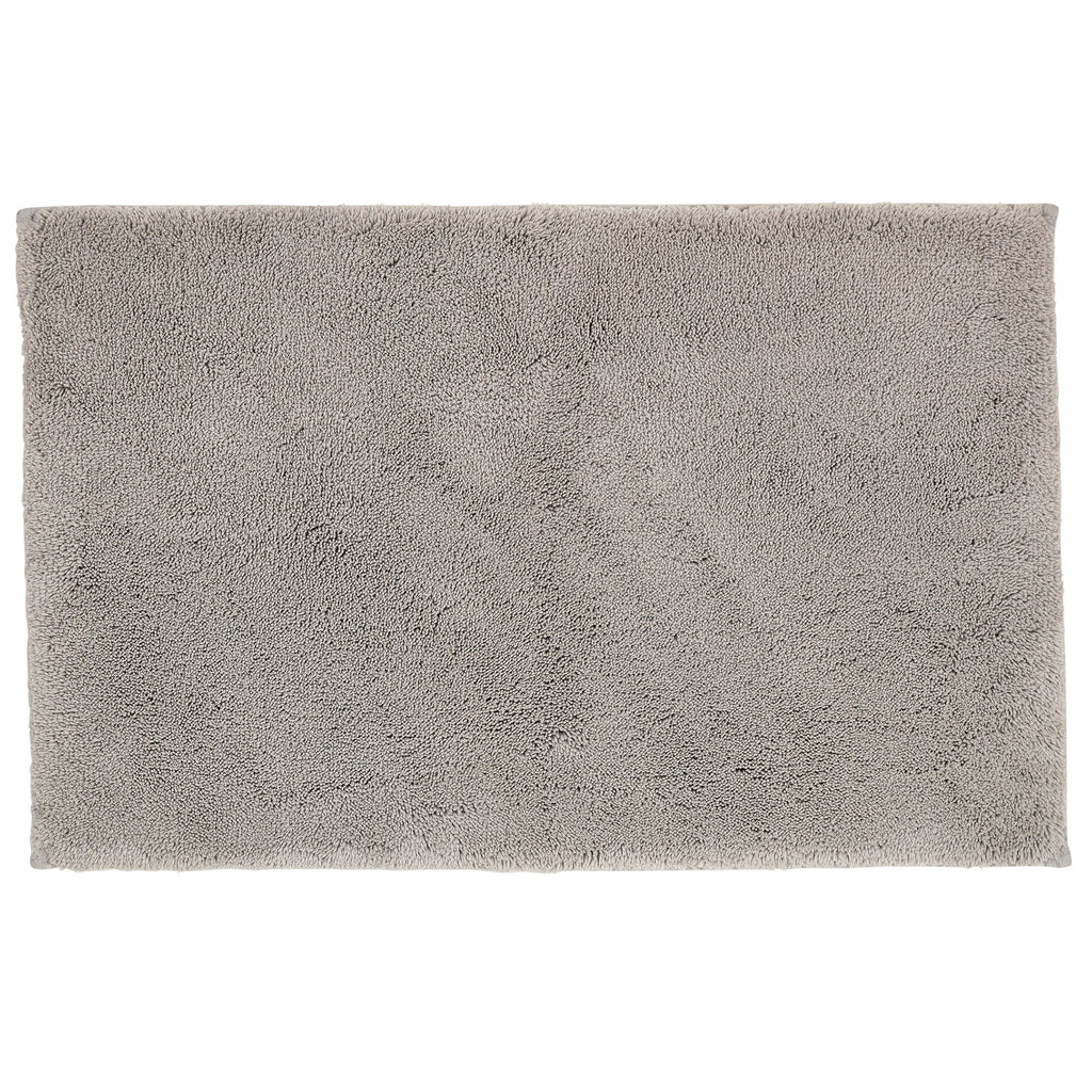 Deep Pile Rubber Back Tufted Bath Rug Dove Grey
